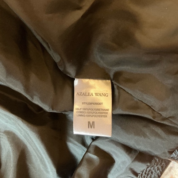 New Women’s AZALEA WANG Peridot Patch Work Moto Studded Jacket Sz M - Picture 6 of 7